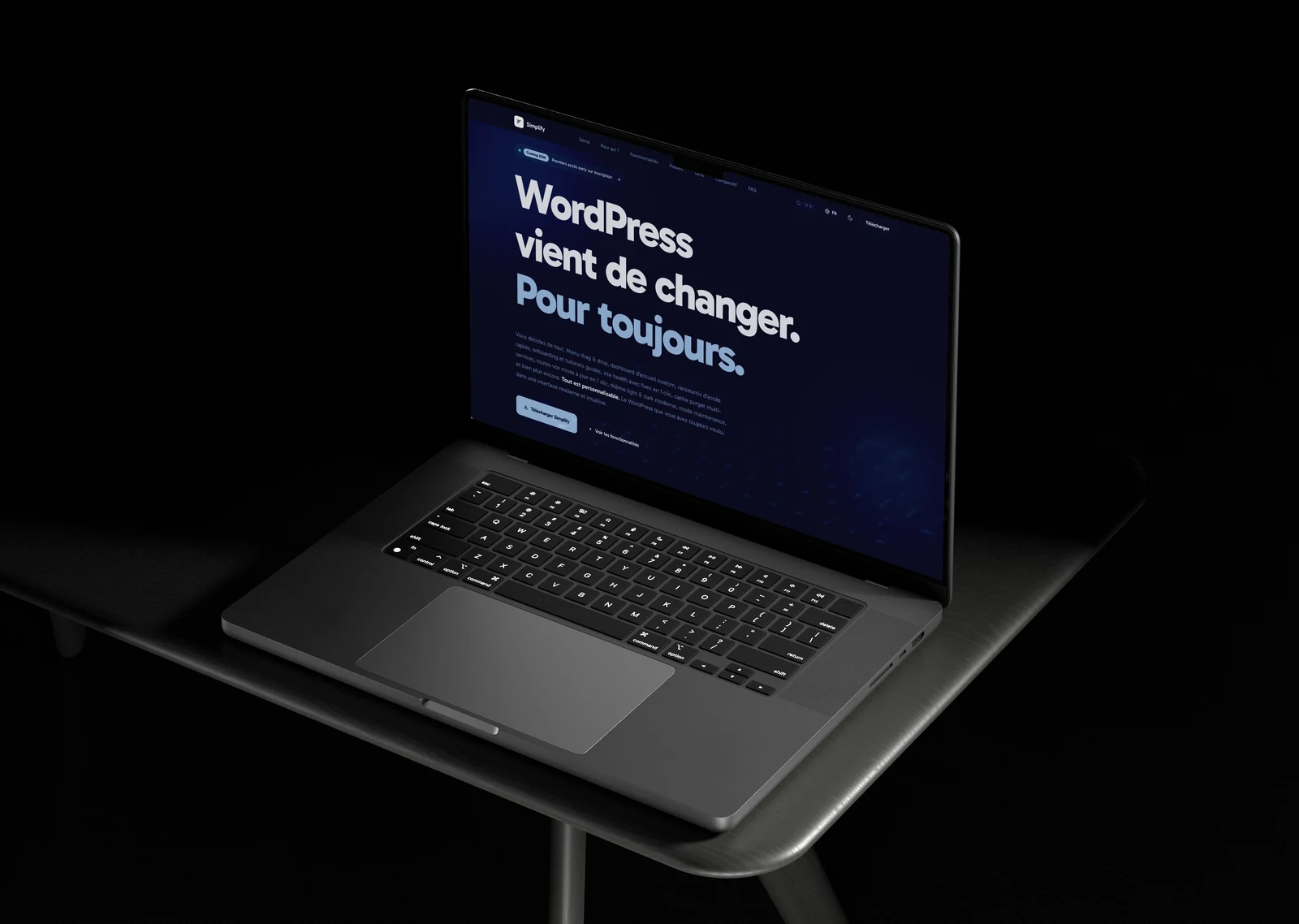 Le site du produit interne Simplify Tools